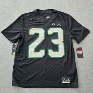 Jordan Oregon Ducks Mens Jersey Black Green Flight 23 Dri-FIT Large